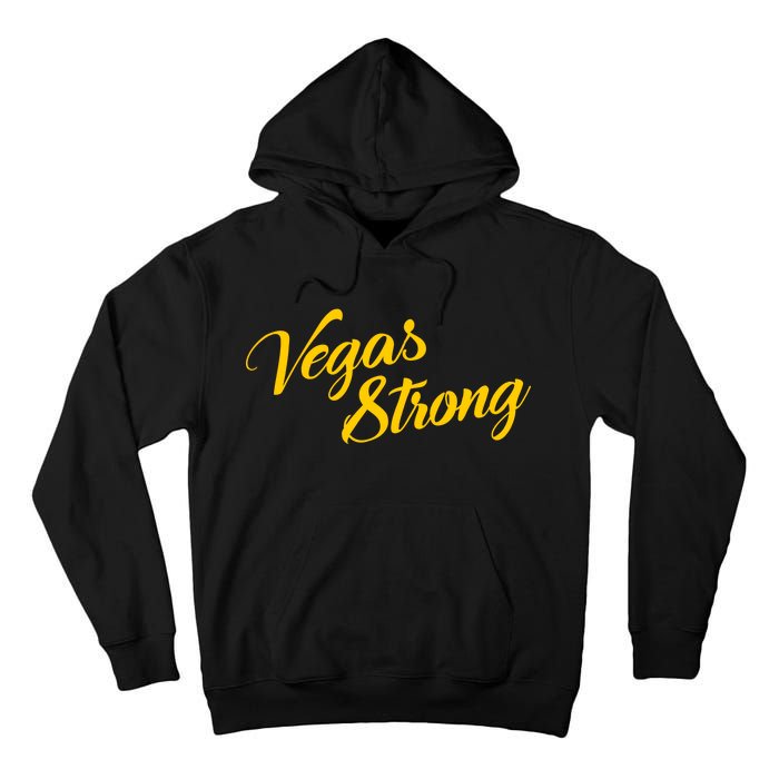 Vegas Strong Gold Script Tall Hoodie