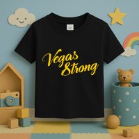 Vegas Strong Gold Script Toddler T-Shirt