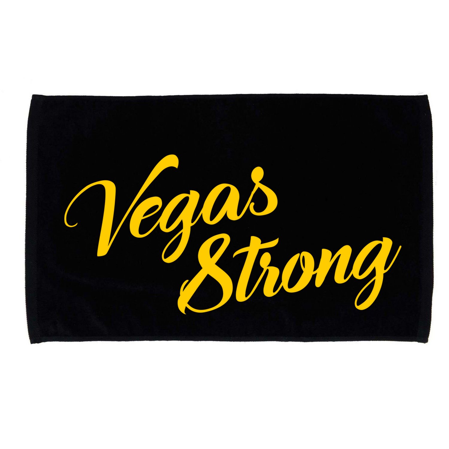 Vegas Strong Gold Script Microfiber Hand Towel