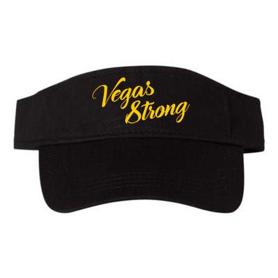 Vegas Strong Gold Script Valucap Bio-Washed Visor