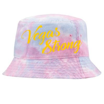 Vegas Strong Gold Script Tie-Dyed Bucket Hat