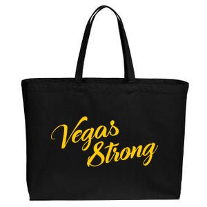 Vegas Strong Gold Script Cotton Canvas Jumbo Tote