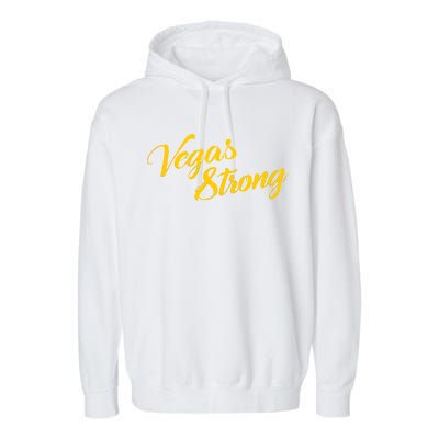 Vegas Strong Gold Script Garment-Dyed Fleece Hoodie