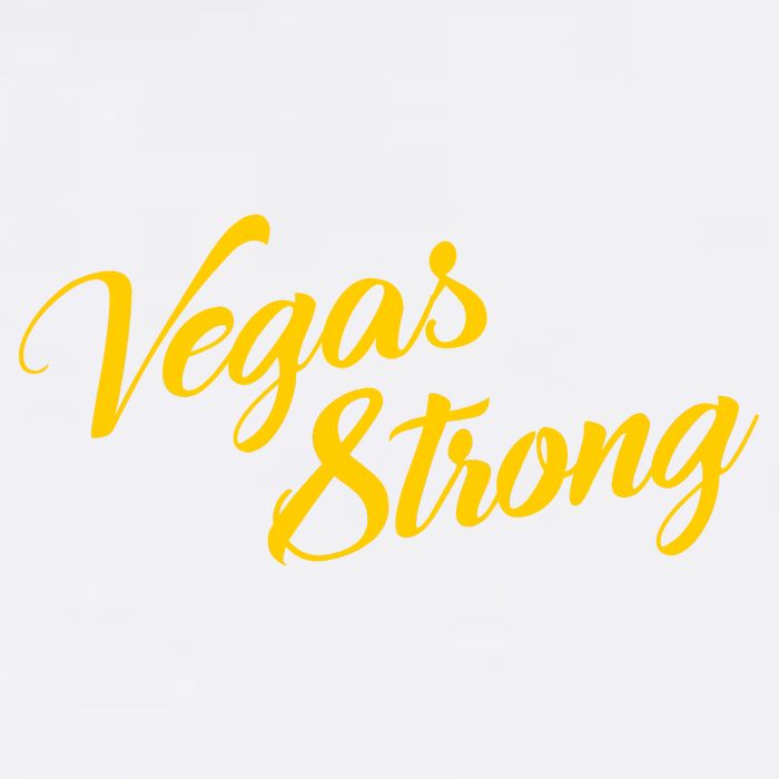 Vegas Strong Gold Script Garment-Dyed Sweatshirt