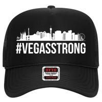 Vegas Strong Hastag #vegasstrong Skyline High Crown Mesh Back Trucker Hat