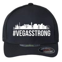 Vegas Strong Hastag #vegasstrong Skyline Flexfit Unipanel Trucker Cap