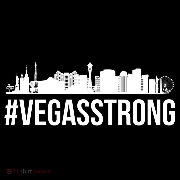 Vegas Strong Hastag #vegasstrong Skyline T-Shirt