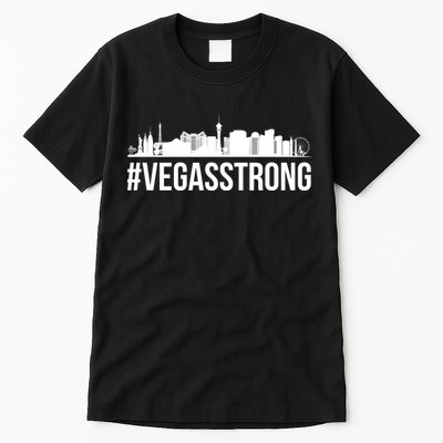 Vegas Strong Hastag #vegasstrong Skyline Tall T-Shirt