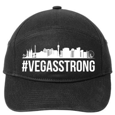 Vegas Strong Hastag #vegasstrong Skyline 7-Panel Snapback Hat