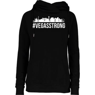 Vegas Strong Hastag #vegasstrong Skyline Womens Funnel Neck Pullover Hood