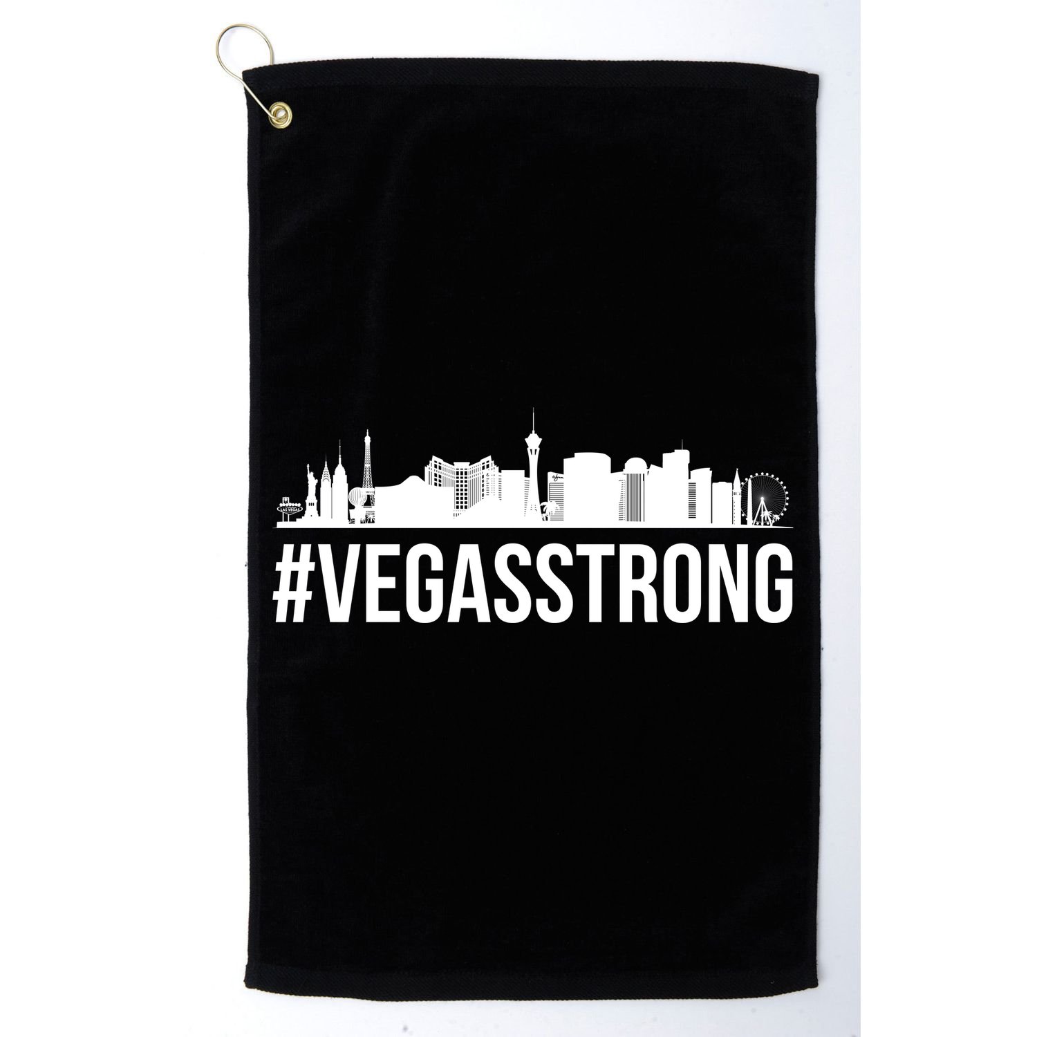 Vegas Strong Hastag #vegasstrong Skyline Golf Towel