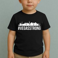 Vegas Strong Hastag #vegasstrong Skyline Toddler T-Shirt