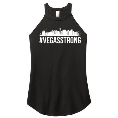 Vegas Strong Hastag #vegasstrong Skyline Women’s Perfect Tri Rocker Tank