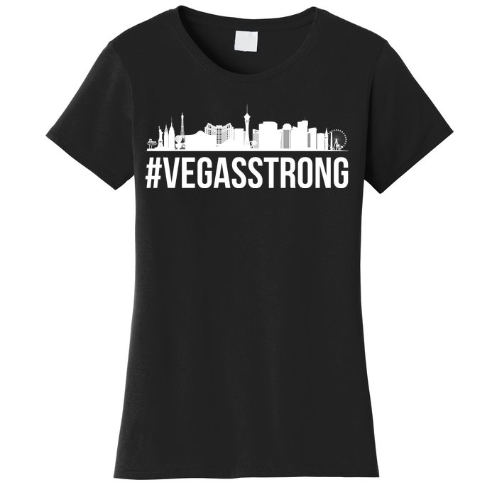 Vegas Strong Hastag #vegasstrong Skyline Women's T-Shirt