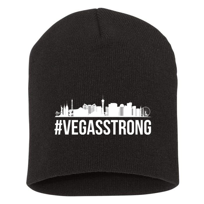 Vegas Strong Hastag #vegasstrong Skyline Short Acrylic Beanie