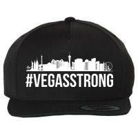 Vegas Strong Hastag #vegasstrong Skyline Wool Snapback Cap