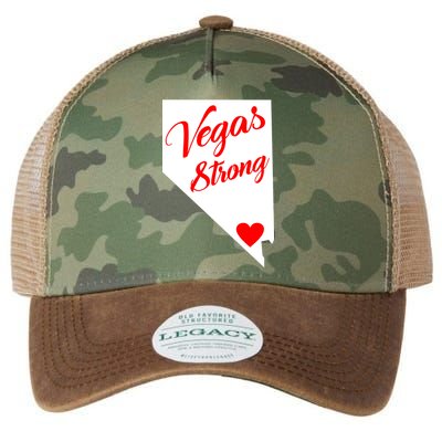 Vegas Strong Nevada Heart Script Legacy Tie Dye Trucker Hat