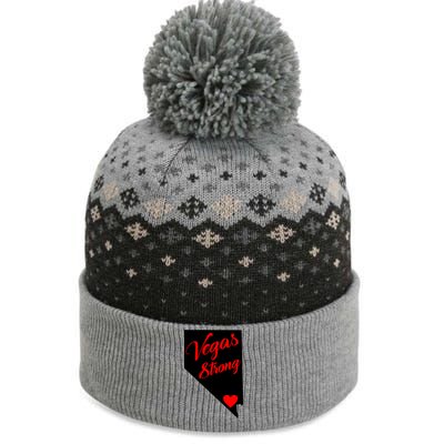 Vegas Strong Nevada Heart Script The Baniff Cuffed Pom Beanie