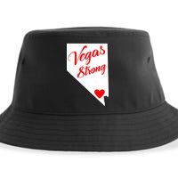 Vegas Strong Nevada Heart Script Sustainable Bucket Hat