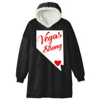 Vegas Strong Nevada Heart Script Hooded Wearable Blanket