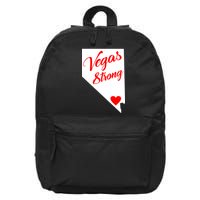 Vegas Strong Nevada Heart Script 16 in Basic Backpack