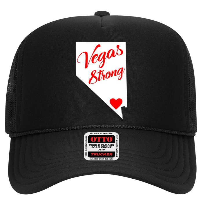 Vegas Strong Nevada Heart Script Trucker Hat