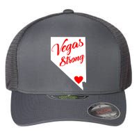 Vegas Strong Nevada Heart Script Flexfit Unipanel Trucker Cap