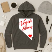 Vegas Strong Nevada Heart Script Hoodie