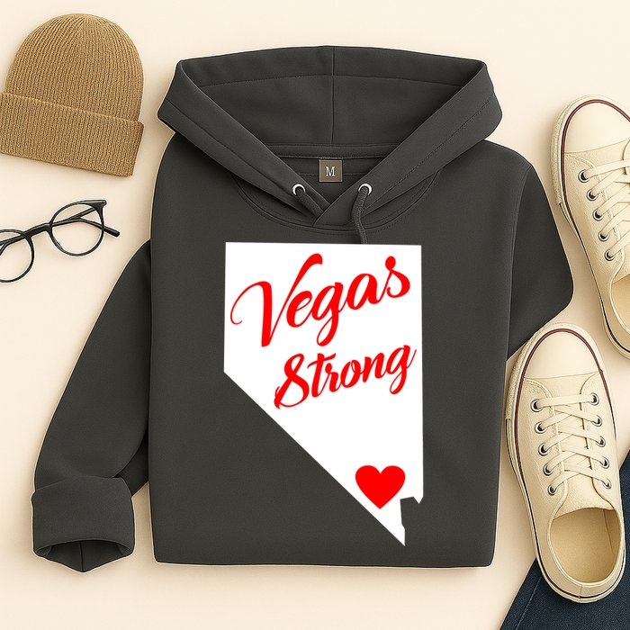 Vegas Strong Nevada Heart Script Hoodie