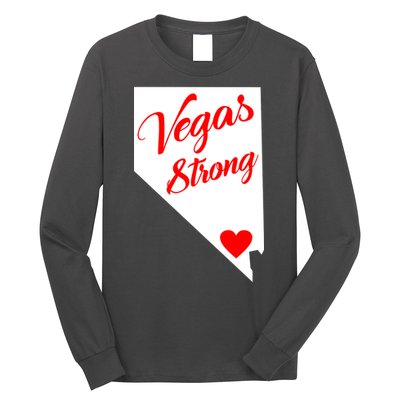 Vegas Strong Nevada Heart Script Long Sleeve Shirt