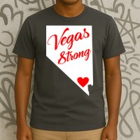 Vegas Strong Nevada Heart Script T-Shirt