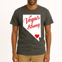 Vegas Strong Nevada Heart Script Tall T-Shirt