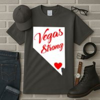 Vegas Strong Nevada Heart Script Tall T-Shirt