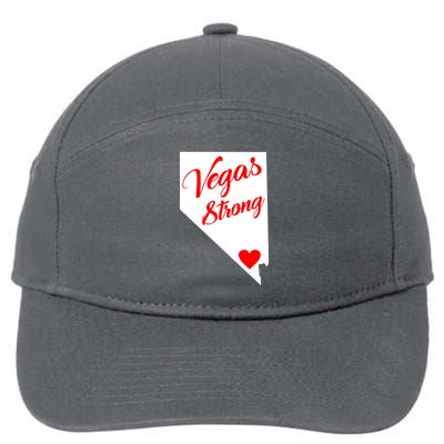 Vegas Strong Nevada Heart Script 7-Panel Snapback Hat