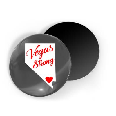 Vegas Strong Nevada Heart Script Magnet