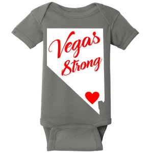 Vegas Strong Nevada Heart Script Baby Bodysuit