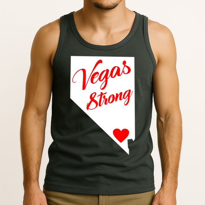 Vegas Strong Nevada Heart Script Tank Top