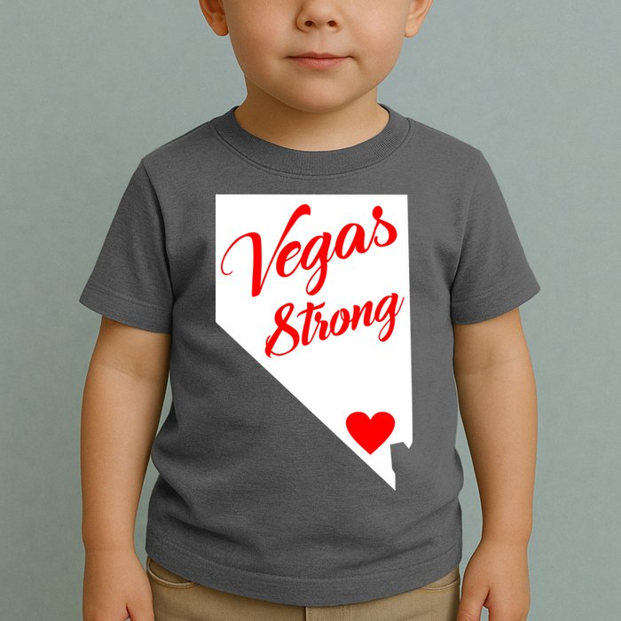 Vegas Strong Nevada Heart Script Toddler T-Shirt