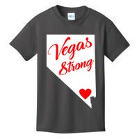Vegas Strong Nevada Heart Script Kids T-Shirt