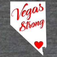 Vegas Strong Nevada Heart Script Kids T-Shirt