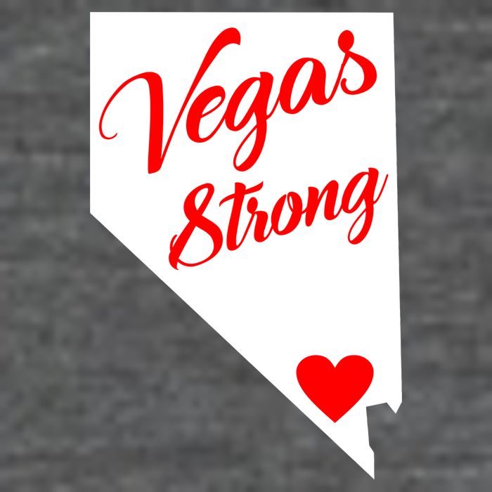 Vegas Strong Nevada Heart Script Kids T-Shirt