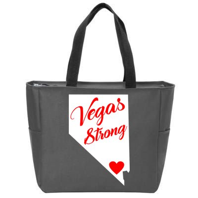Vegas Strong Nevada Heart Script Zip Tote Bag