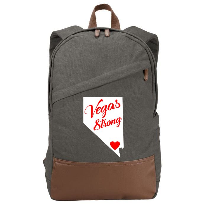 Vegas Strong Nevada Heart Script Cotton Canvas Backpack