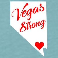 Vegas Strong Nevada Heart Script Sueded Cloud Jersey T-Shirt