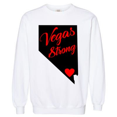 Vegas Strong Nevada Heart Script Garment-Dyed Sweatshirt