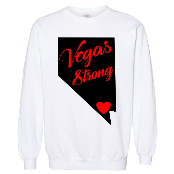 Vegas Strong Nevada Heart Script Garment-Dyed Sweatshirt
