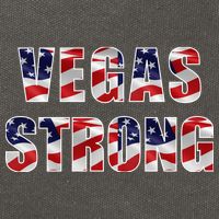 Vegas Strong USA Flag Cotton Canvas Backpack