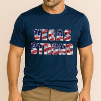 Vegas Strong USA Flag Cooling Performance Crew T-Shirt