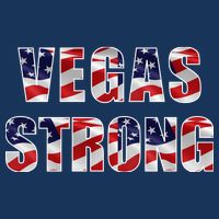 Vegas Strong USA Flag Cooling Performance Crew T-Shirt