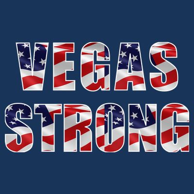 Vegas Strong USA Flag T-Shirt